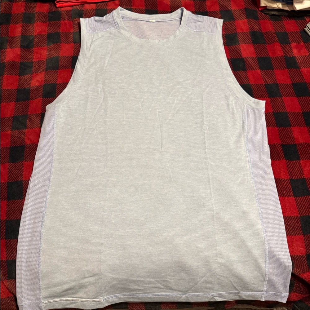 Men's Lululemon Sleeveless Light Grey Shirt XL